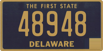 DE license plate 48948