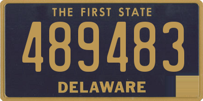DE license plate 489483