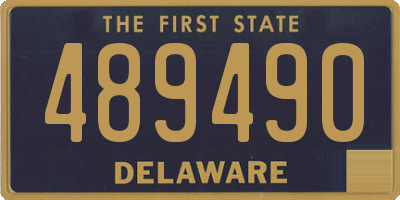 DE license plate 489490