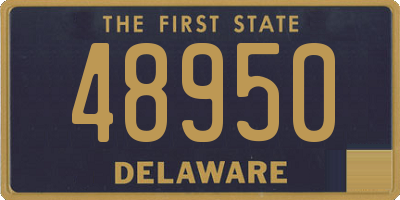DE license plate 48950