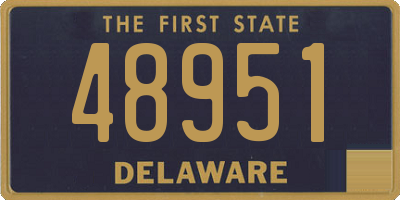 DE license plate 48951