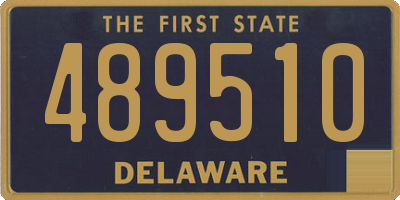 DE license plate 489510