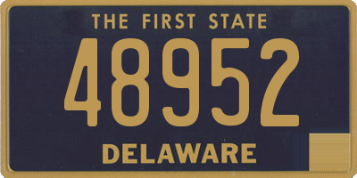 DE license plate 48952