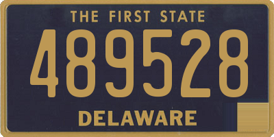 DE license plate 489528