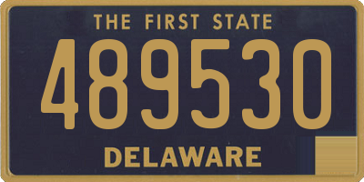 DE license plate 489530