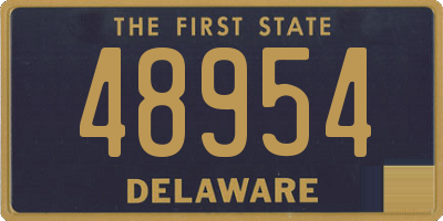 DE license plate 48954