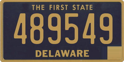 DE license plate 489549