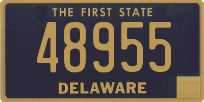 DE license plate 48955