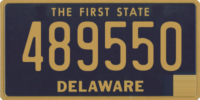 DE license plate 489550