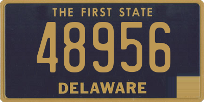 DE license plate 48956