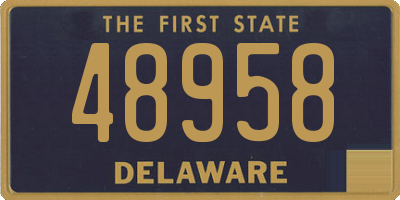 DE license plate 48958