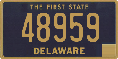DE license plate 48959