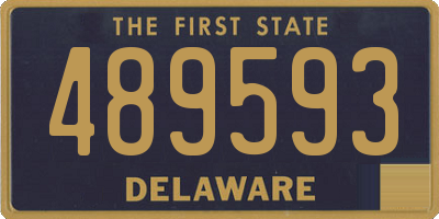 DE license plate 489593