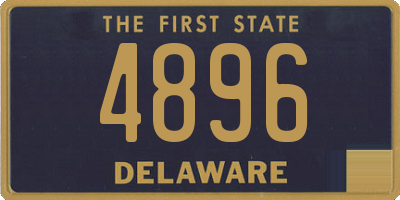 DE license plate 4896