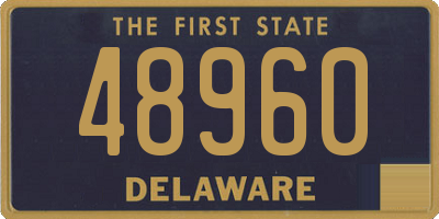 DE license plate 48960