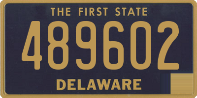 DE license plate 489602