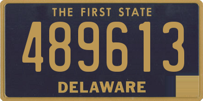 DE license plate 489613