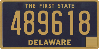 DE license plate 489618