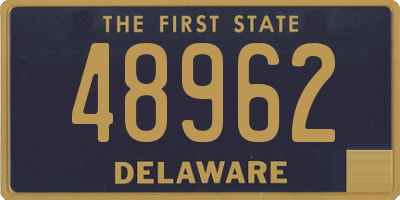 DE license plate 48962