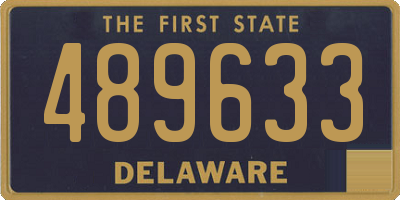 DE license plate 489633