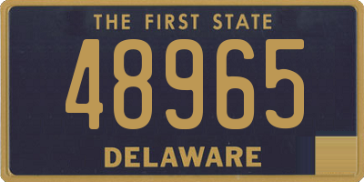 DE license plate 48965