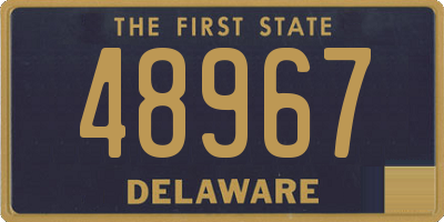 DE license plate 48967