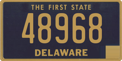 DE license plate 48968