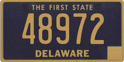 DE license plate 48972