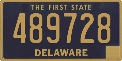 DE license plate 489728
