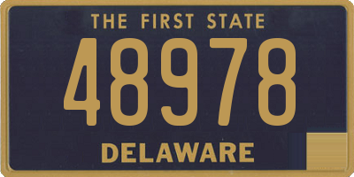 DE license plate 48978