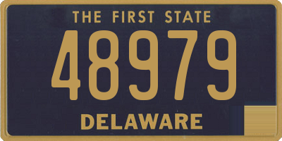 DE license plate 48979