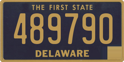 DE license plate 489790