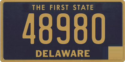DE license plate 48980
