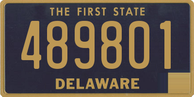 DE license plate 489801