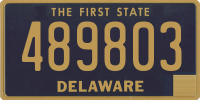 DE license plate 489803