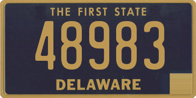 DE license plate 48983