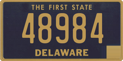 DE license plate 48984