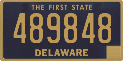 DE license plate 489848