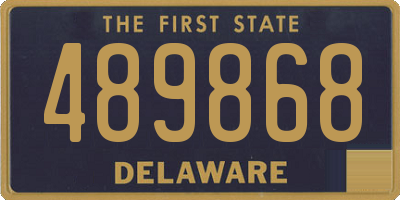 DE license plate 489868