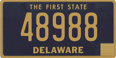 DE license plate 48988