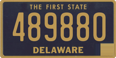 DE license plate 489880