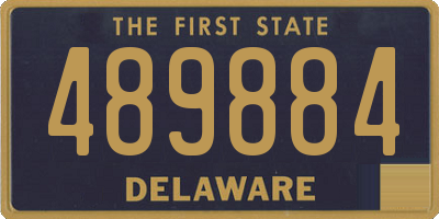 DE license plate 489884