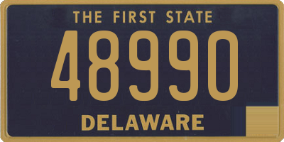 DE license plate 48990