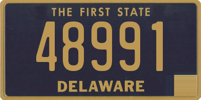 DE license plate 48991