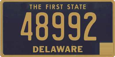 DE license plate 48992