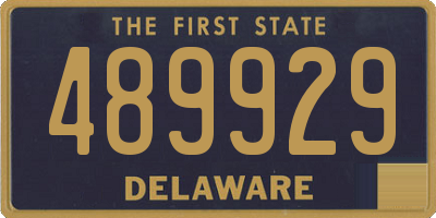 DE license plate 489929