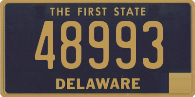 DE license plate 48993