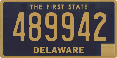 DE license plate 489942