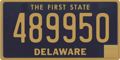 DE license plate 489950