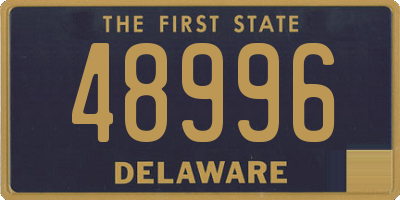 DE license plate 48996